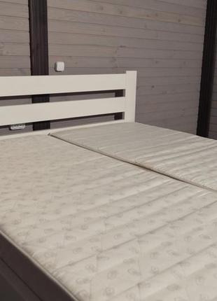 Ліжко деревянне. 120*200 біле, двоспально. ліжко дерев'яне2 фото