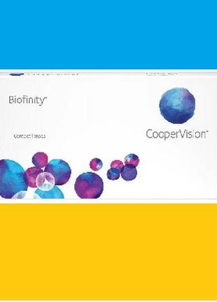 Линзы cooper vision biofinity биофинити 6 шт -0.75