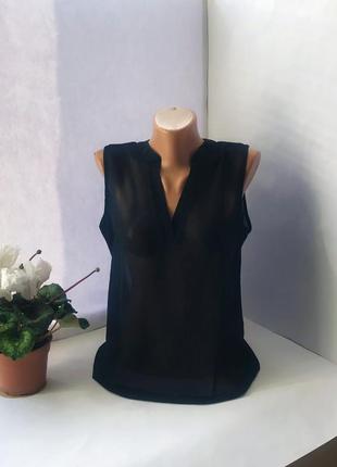 Шикарная лёгкая блуза без рукавов под шифон5 фото