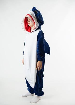 Кигуруми акула, детская пижама, велсофт,топ юрма одяг3 фото