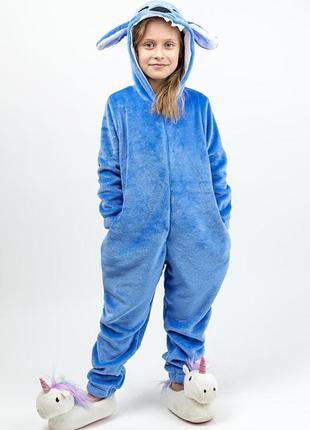 Детская пижама кигуруми детский и подростковый, стич, пижама-комбинезон домашний топ юрма одяг2 фото