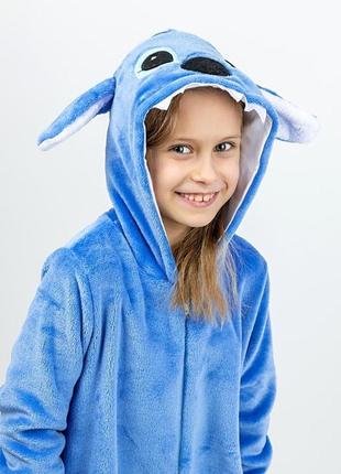 Детская пижама кигуруми детский и подростковый, стич, пижама-комбинезон домашний топ юрма одяг4 фото