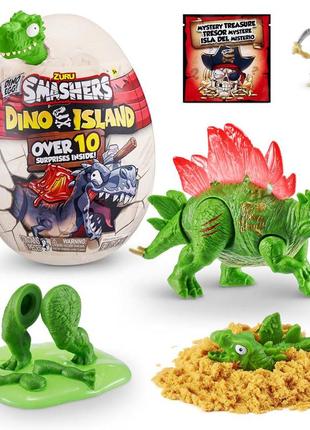 Іграшка у наборі smashers mini dino island з аксесуарами-d (смешерс міні діно айленд), 7486d