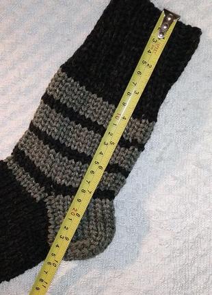 Р. 43-47 мужские шерстяные, вязаные, высокие, толстые(!), зимние носки, тапочки.7 фото