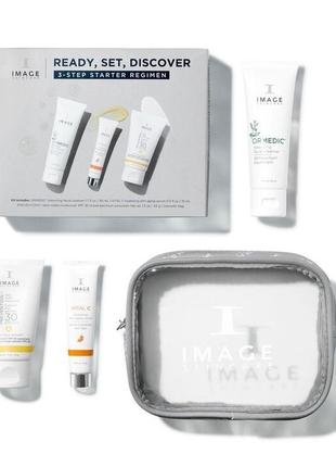 Стартовий набір для обличчя ready. set. discover image skincare facial set ready. set. discover