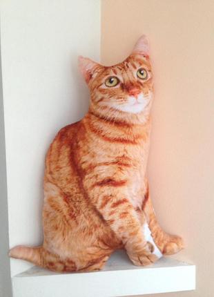 Подушка - игрушка рыжий кот1 фото