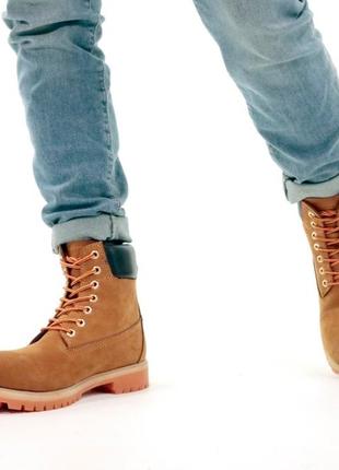 Зимові шкіряні черевики з хутром timberland boots winter ❄️10 фото