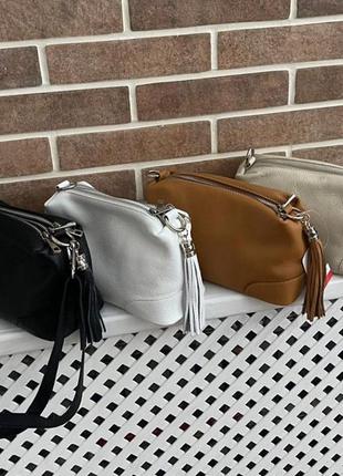 Мягкие кожаные сумки италия кожаная кроссбоди ts360