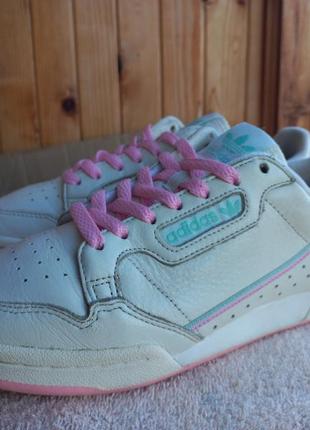 Adidas continental 80 off white true pink clear mint bd7645 original3 фото