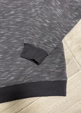 Чоловіча сіра кофта з v вирізом теплий светр джемпер4 фото
