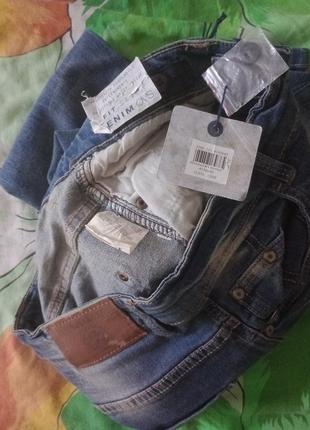 Брендовые джинсы с потертастями на 11-12лет denim ovs3 фото