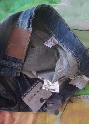 Брендовые джинсы с потертастями на 11-12лет denim ovs2 фото