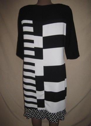 Красивое черно-белое платье james lakeland р-р48 14 италия2 фото