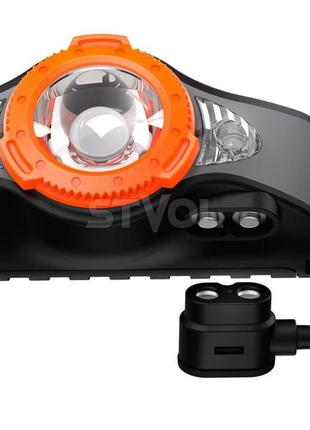 Налобний ліхтар ledlenser mh11 black&orange, заряджається, 1000/750/300/105 фото