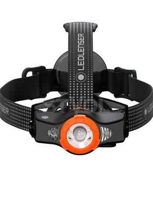 Налобний ліхтар ledlenser mh11 black&orange, заряджається, 1000/750/300/102 фото