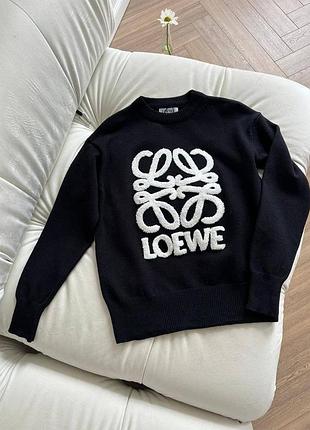 Кофта свитер loewe с вышивкой 2
