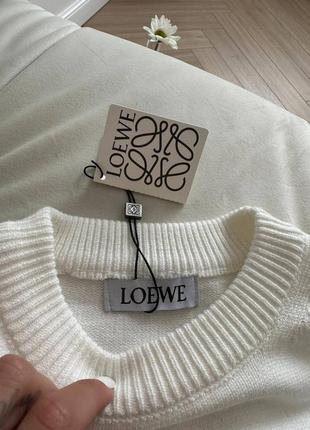 Кофта свитер loewe с вышивкой 5