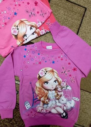 Реглан свитшот кофта на 4-5-6 лет