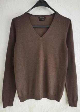 Базовий светр пуловер з вовни і кашеміру від massimo dutti