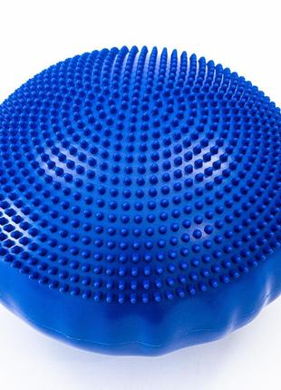 Подушка для йоги ms 1651 массажная, балансировочная, 34 см, синяя