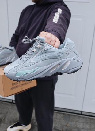 Кросівки adidas yeezy 700 hospital blue  кроссовки