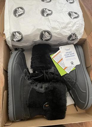 crocs Sand allcast product duck boot. кроксы с натуральным мехом.8 фото