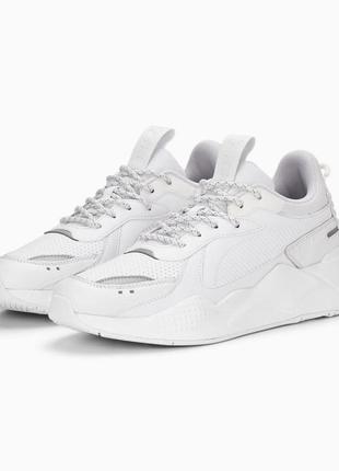 Белые кроссовки демисезон puma rs-x