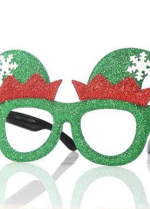 Окуляри новорічні карнавальні 2024 окуляри-прикол святкові окуляри шапочки