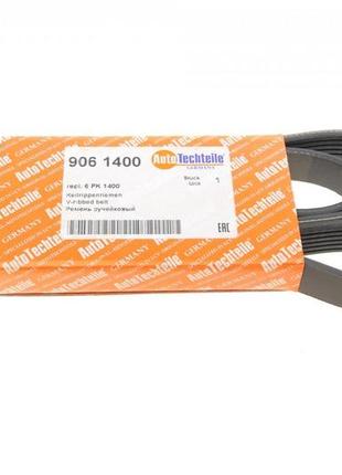 Ремінь генератора renault kangoo 1.9d 98- 6pk1400  906 1400
