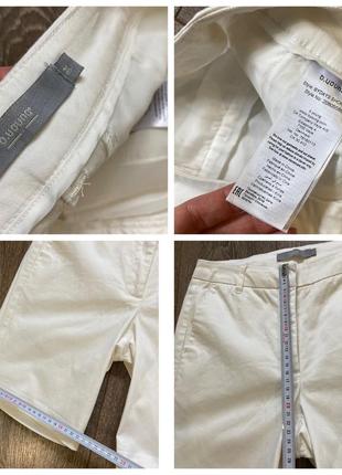 34рр s прямі стретч білі брючні шорти з кишенями2 фото
