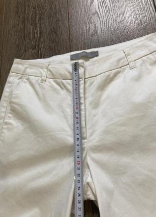 34рр s прямі стретч білі брючні шорти з кишенями10 фото
