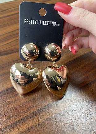 Сережки сердце