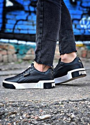 Кросівки кеди puma cali remix black/white кроссовки кеды5 фото