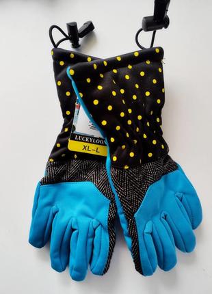 Рукавички гірськолижні теплі дитячі luckyloong c-1213 вік 5-12 років