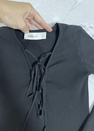 Кофта в рубчик zara3 фото