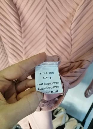 Сукня нова сток пудра рожева пляття нарядне бандажне бандажна8 фото