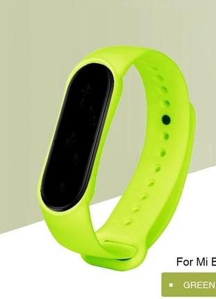 Ремешки  силиклнлвые для фитнес браслета трекера xiaomi mi band (15 цветов)