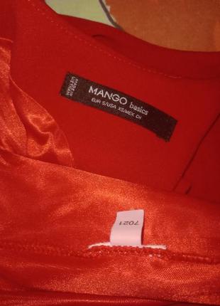 Шикарное футляр неповторимое красное платье футляр с открытой спиной брендовое mango4 фото