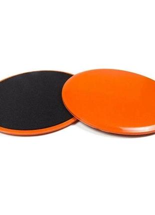 Ковзні диски, упори для фітнесу sport 17.5 см 2 шт., пара, ms-2514 фіолетовий