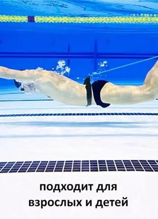 Эспандер резинка для тренировок по плаванию тренажер для плавания и рывка в бассейне тренировочные резинки 3 м7 фото
