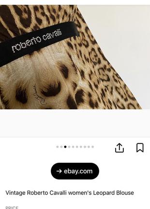 Блуза топ водолазка в леопардовий принт roberto cavalli оригінал блуза с анималистичным принтом леопардовая кофточка в сетку2 фото