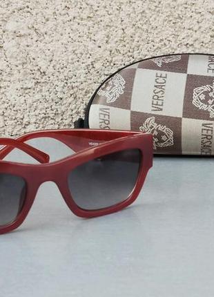 Versace очки женские солнцезащитные бордовые2 фото