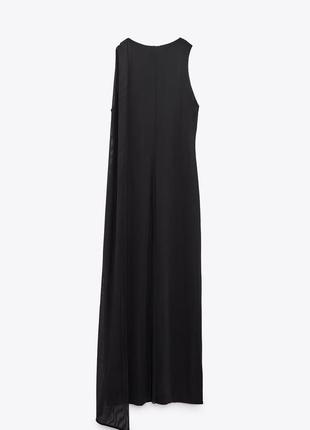 Шикарное базовое платье-светочка с шлейфом размер м zara4 фото