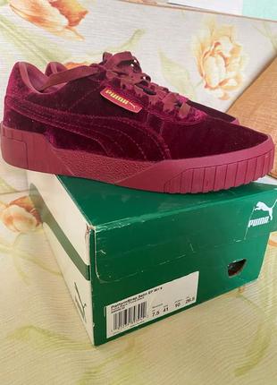 Кроссовки puma cali velvet women's sneakers 40 размер2 фото