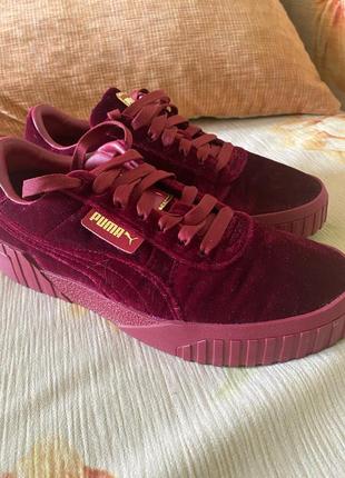 Кроссовки puma cali velvet women's sneakers 40 размер3 фото