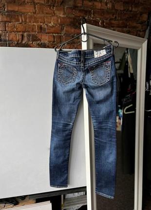 True religion women's vintage skinny blue denim jeans made in mexico женские, винтажные джинсы