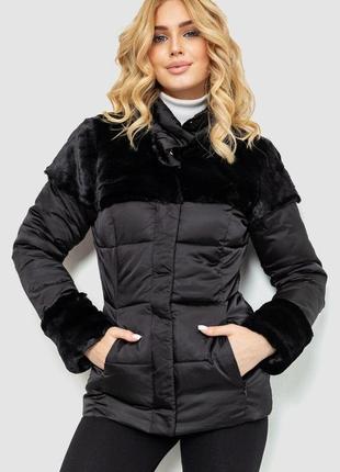 Куртка жіноча демісезонна, колір чорний, розмір xs fa_008562