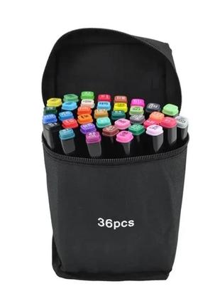 Набор двухсторонних маркеров для скетчинга 36 шт