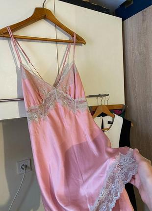 Пеньюар рожевий, пеньюар атлас, сукня-пеньюар2 фото