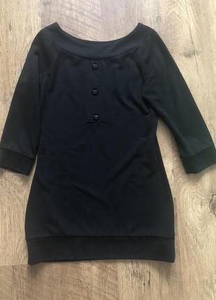 Плаття чорне міні приталене papaya